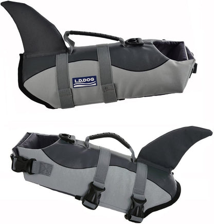 Adjustable Dog Life Jacket for Swimming - Quick-Drying,Dog Saver Vest with Safety Handle