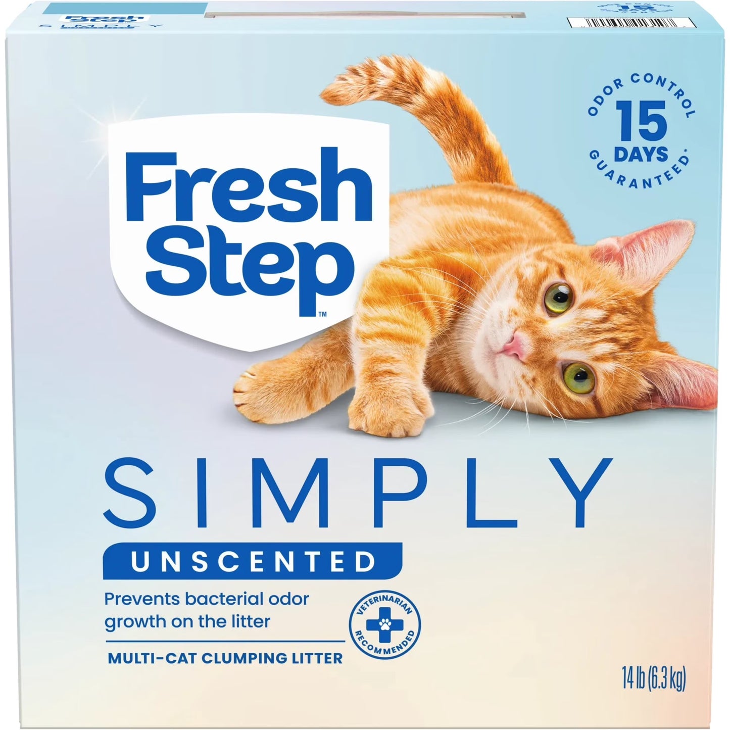 Simply Multi-Cat Clumping Cat Litter, Unscented, 14 Lb Box